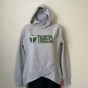 Girls New Portland Timbers Funnel Hoodie